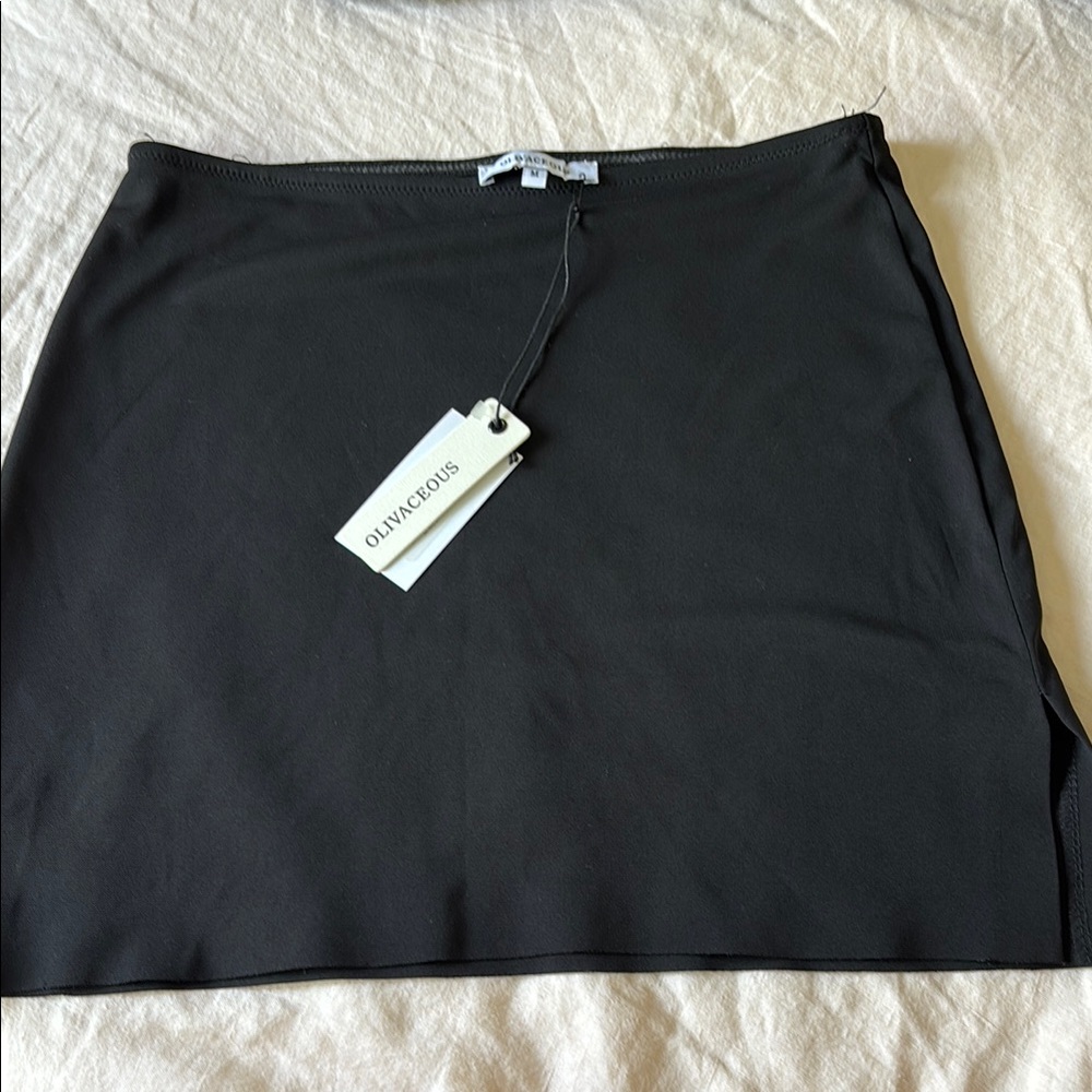 Olivaceous black mini skirt NWT